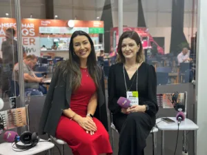 Letícia Sperb Masselli (Abicalçados) e Luana Rodrigues (Exclusivo)