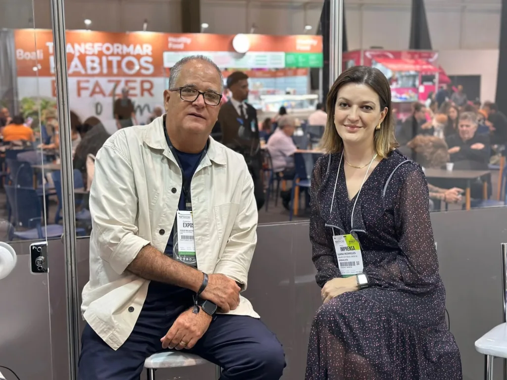 Sergio Bocayuva (Usaflex) e Luana Rodrigues (Exclusivo)