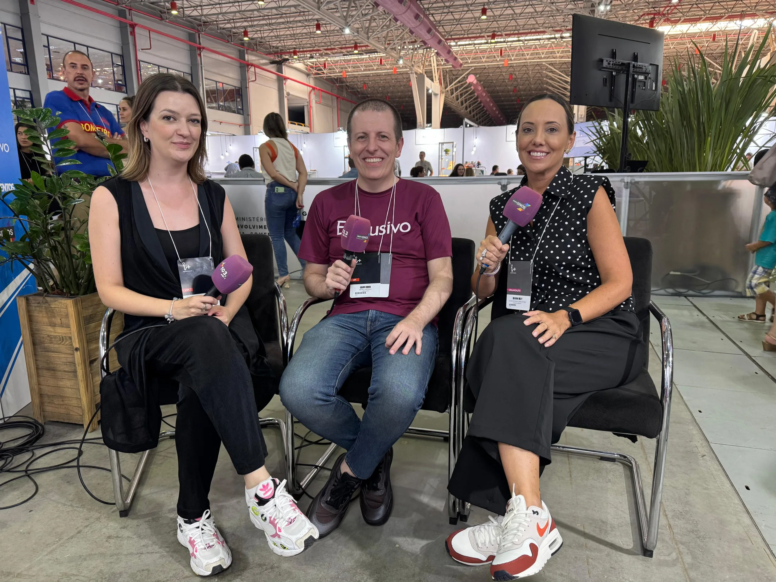 Luana Rodrigues, Michel Pozzebon e Silvana Dilly