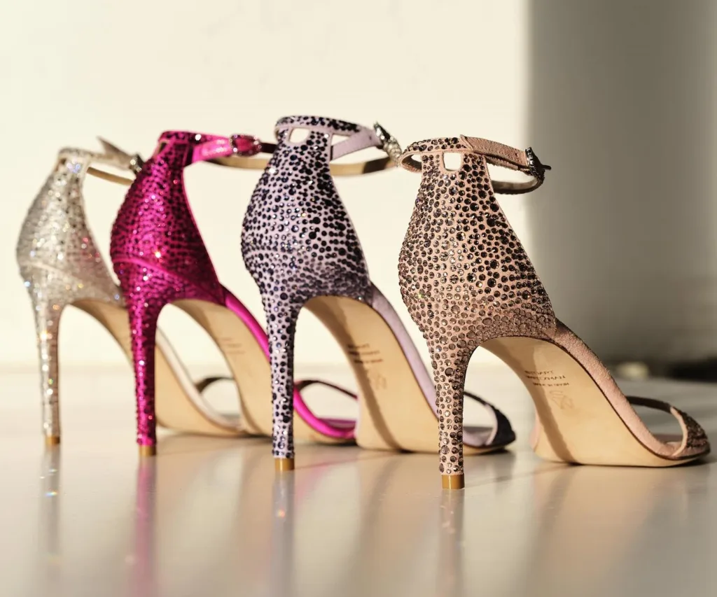 Sandália Nudist II Shine da Stuart Weitzman