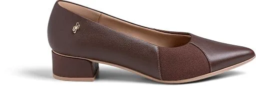 Scarpin Marrom Pinhão Usaflex, R$ 399,99