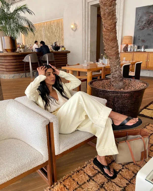 Look estiloso com chinelo
