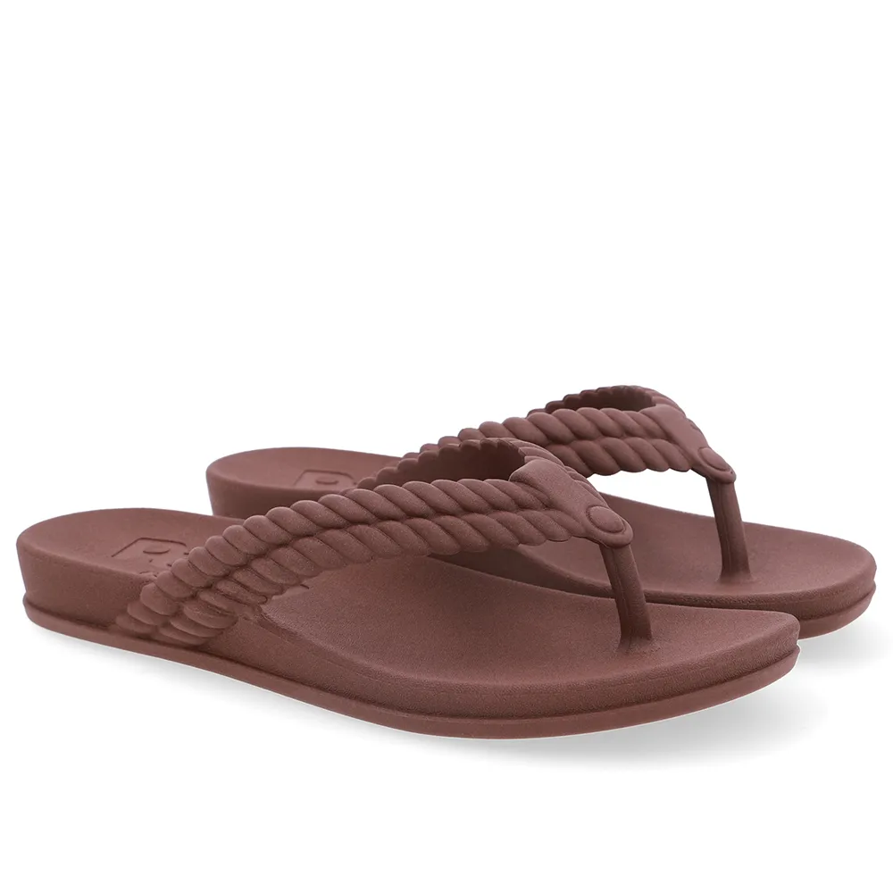 Chinelo Marrom Poofy, Usaflex, R$ 99,99