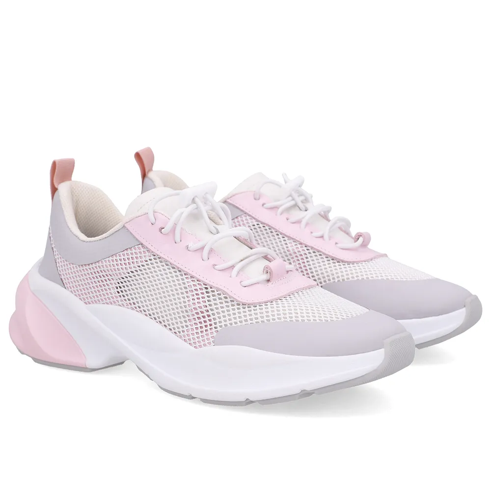 Tênis Tecido Couro Rosa Cadarço Elástico, Usaflex, R$ 499,90