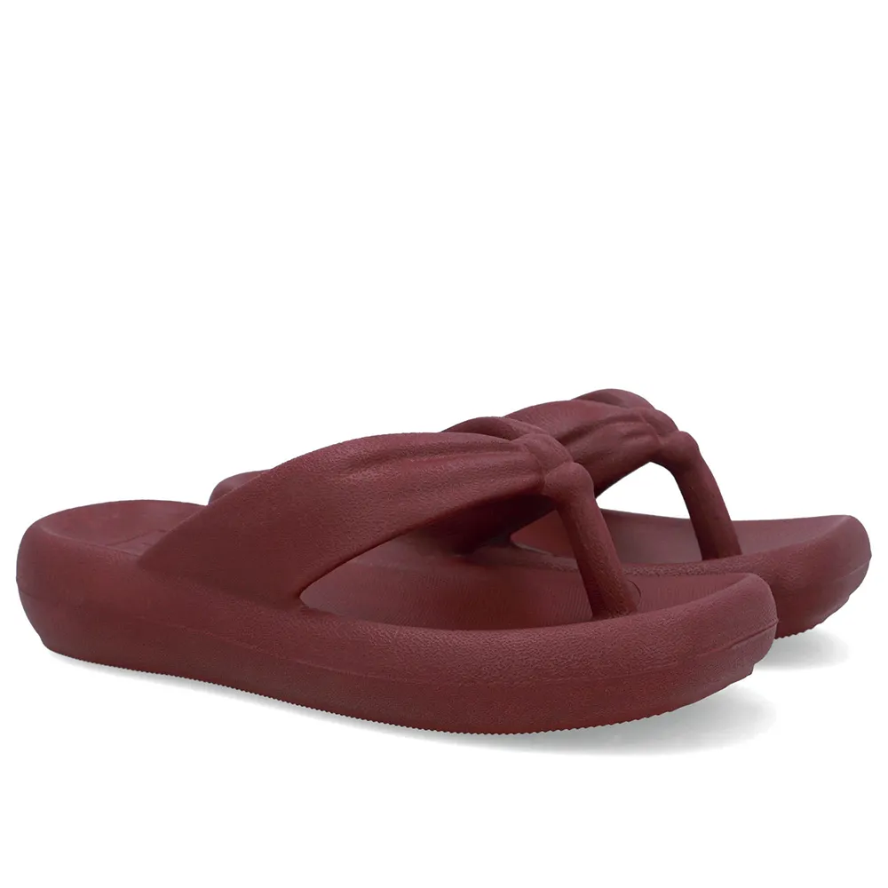 Chinelo Vermelho Poofy Bico Quadrado Eva, Usaflex, R$ 159,99