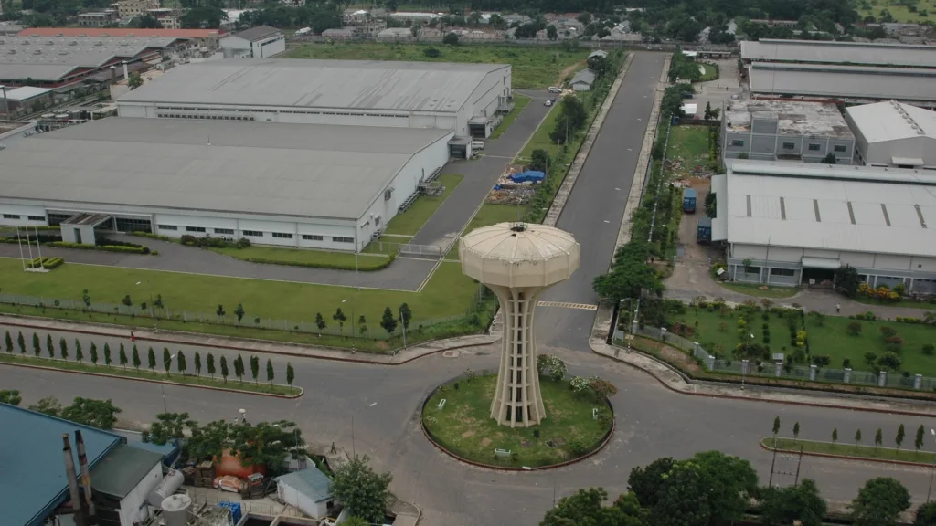 Uma das zonas de processamento de exportação em Bangladesh